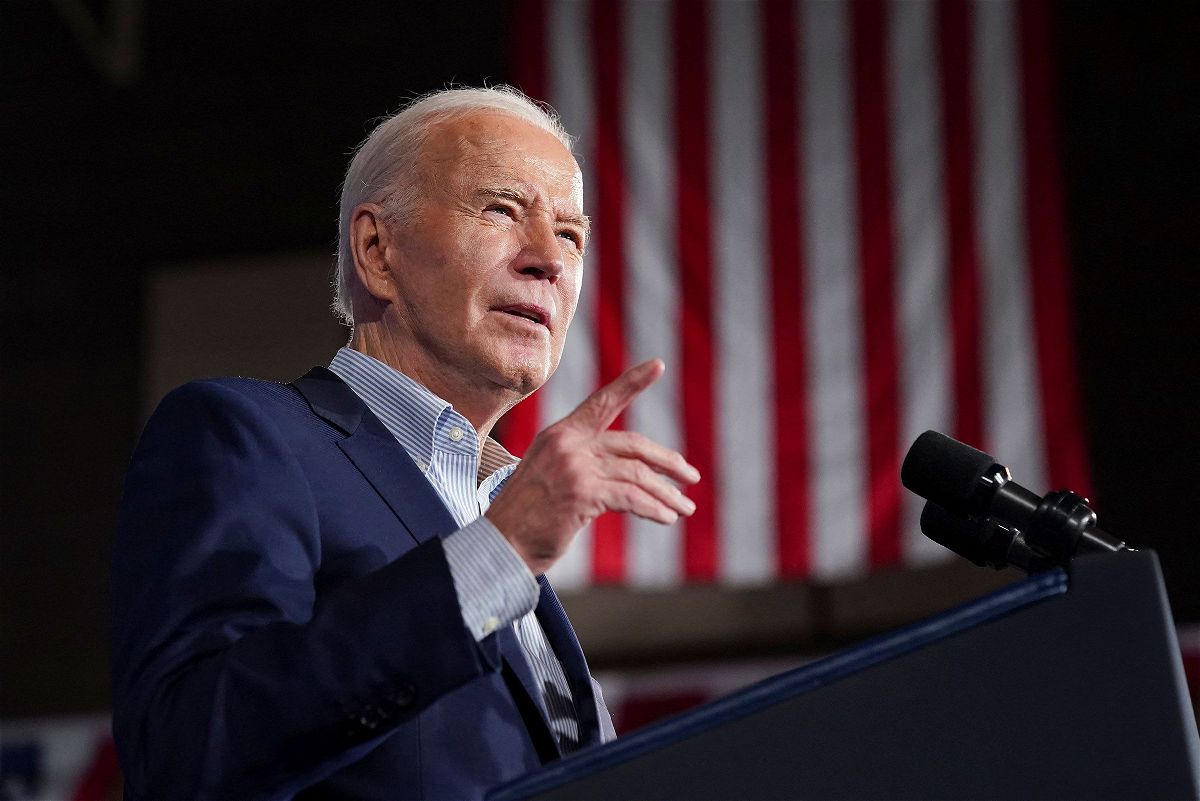 <i>Kevin Lamarque/Reuters via CNN Newsource</i><br/>President Joe Biden delivers remarks on lowering costs for American families