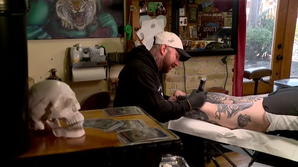 <i>WDJT via CNN Newsource</i><br/>Josh Ebert finds solace and adventure as tattoo artist.