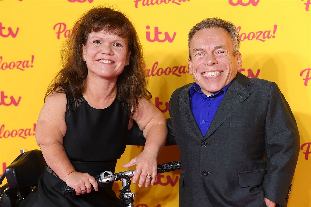 <i>David Fisher/Shutterstock via CNN Newsource</i><br/>Samantha (left) and Warwick Davis (right) pictured in London in 2018.