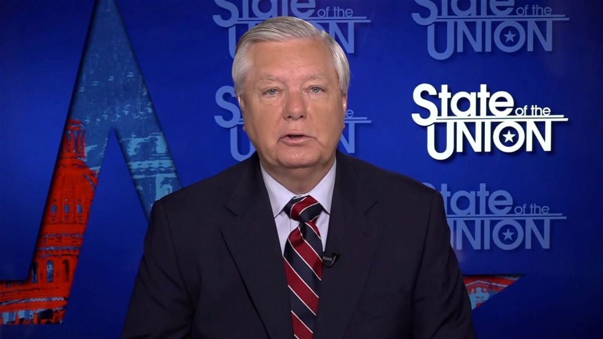 Lindsey Graham appears on CNN's State of the Union on Sunday, April 28.