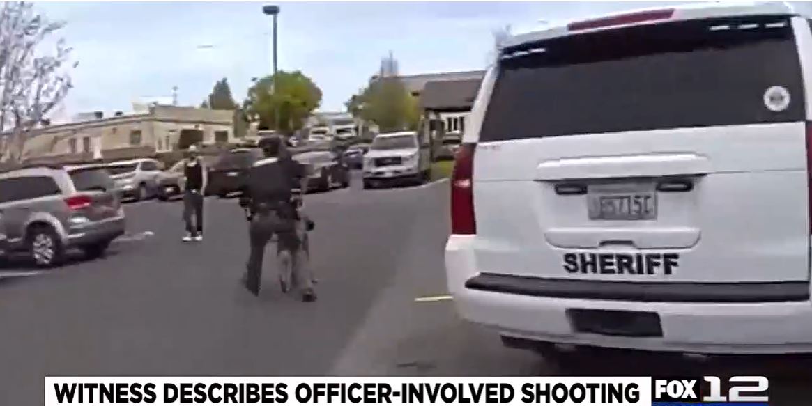 <i>Clark County Sherriff’s Office/KPTV via CNN Newsource</i><br/>The Clark County Sherriff’s Office released body camera footage of a deadly confrontation between deputies and a carjacking suspect inside a crowded legion.