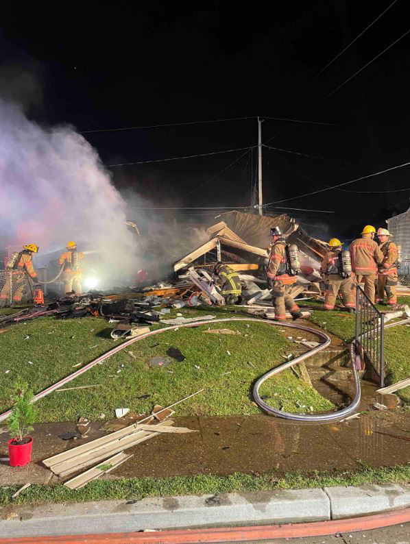 <i>Baltimore City Fire Department Rescue/WJZ via CNN Newsource</i><br/>The Baltimore County Fire Department is investigating an overnight home explosion in Essex