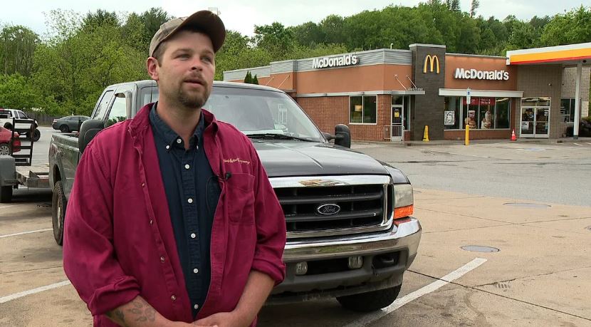 <i>WLOS via CNN Newsource</i><br/>Canton resident Howard McCarter says he was devastated to find his work truck and dog were stolen recently from a convenience store. Luckily