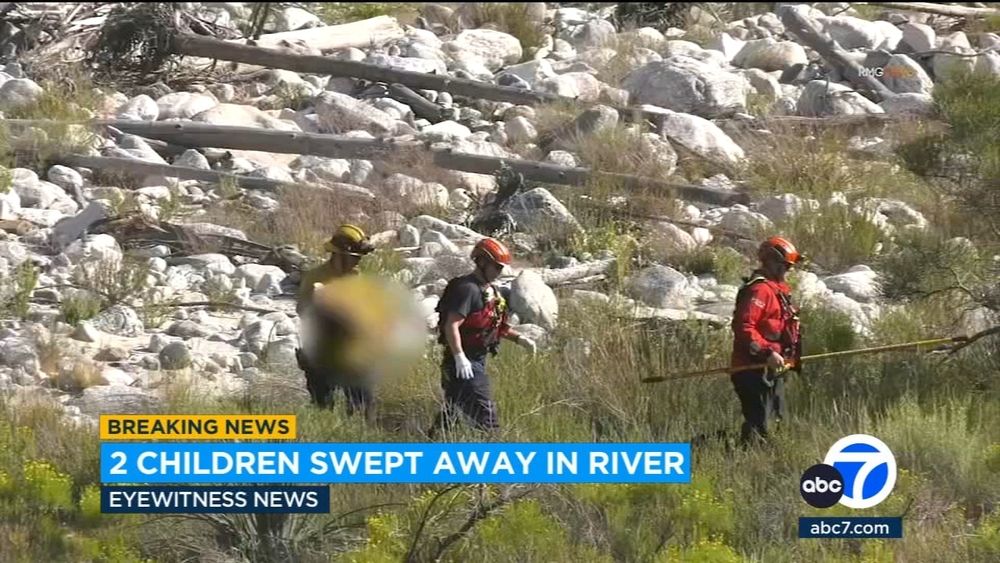<i>KABC via CNN Newsource</i><br/>The San Bernardino County Sheriff's Department said the mother was attending to her son when her daughter was taken downstream.