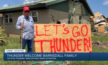 A Barsndall family got a once-in-a-lifetime opportunity to attend an OKC Thunder game during the Western Conference semifinals on May 15.