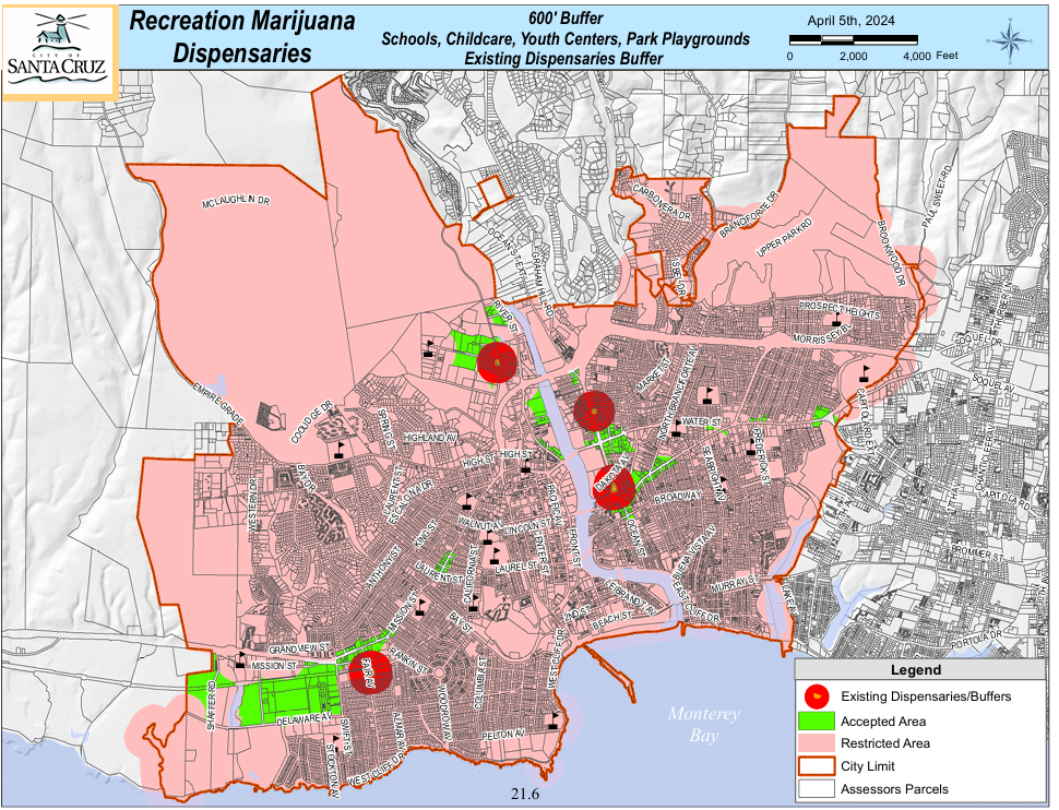 Santa Cruz, Santa Cruz County, cannabis, dispensary, zoning