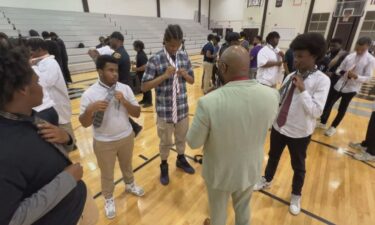 Detroit teens find confidence and connection through the "Tied to Success" program by learning about different kinds of tie knots.