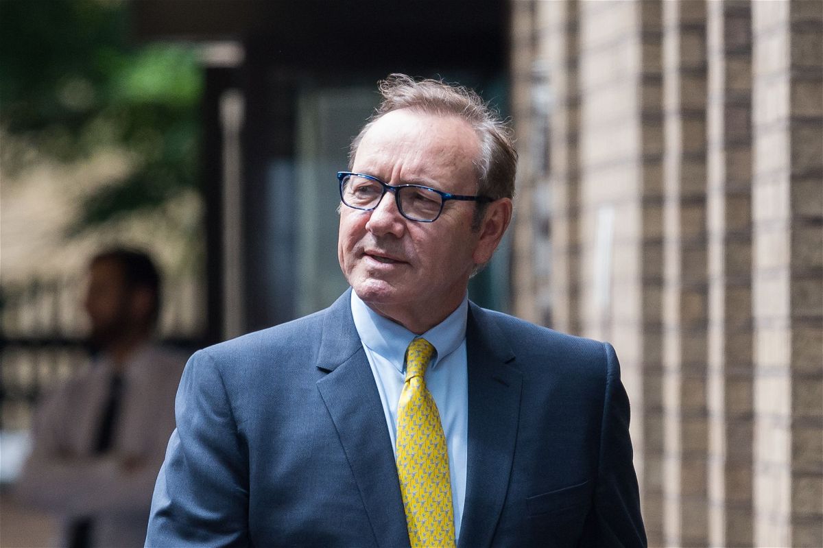 Kevin Spacey leaving Southwark Crown Court in London in 2023.