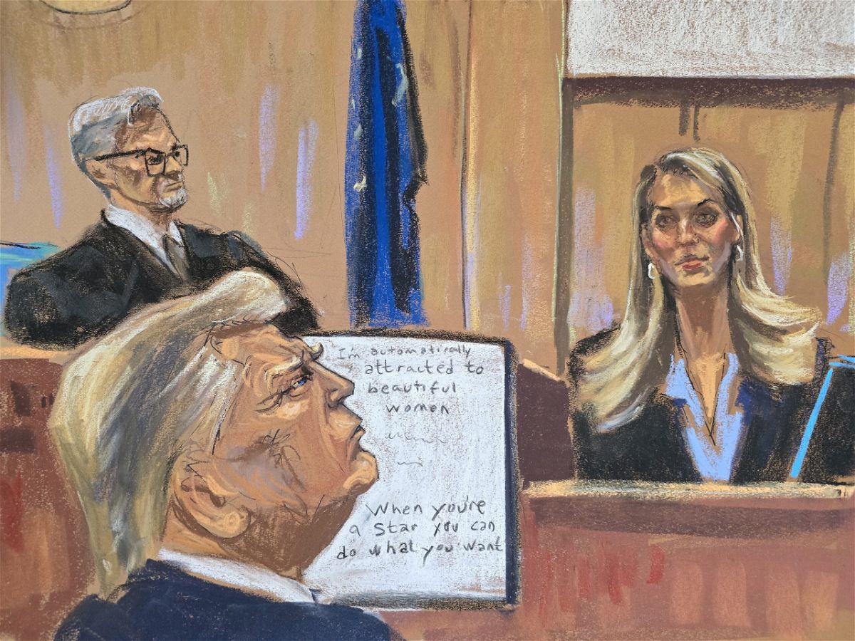 Hope Hicks testifies during Donald Trump's trial on Friday