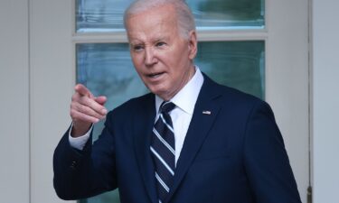 President Joe Biden seen here in the Rose Garden of the White House on May 14