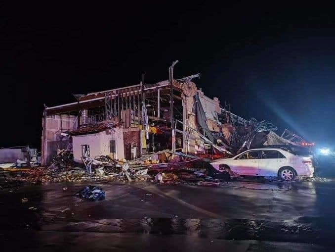 A possible tornado injured an unknown number of people, damaged several buildings, and knocked out power lines on Saturday night near Denton, Texas, authorities said early Sunday, May 26, 2024.