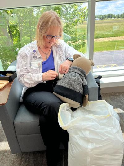 <i>WREX via CNN Newsource</i><br/>Karen Orstead makes teddy bears for those experiencing grief.