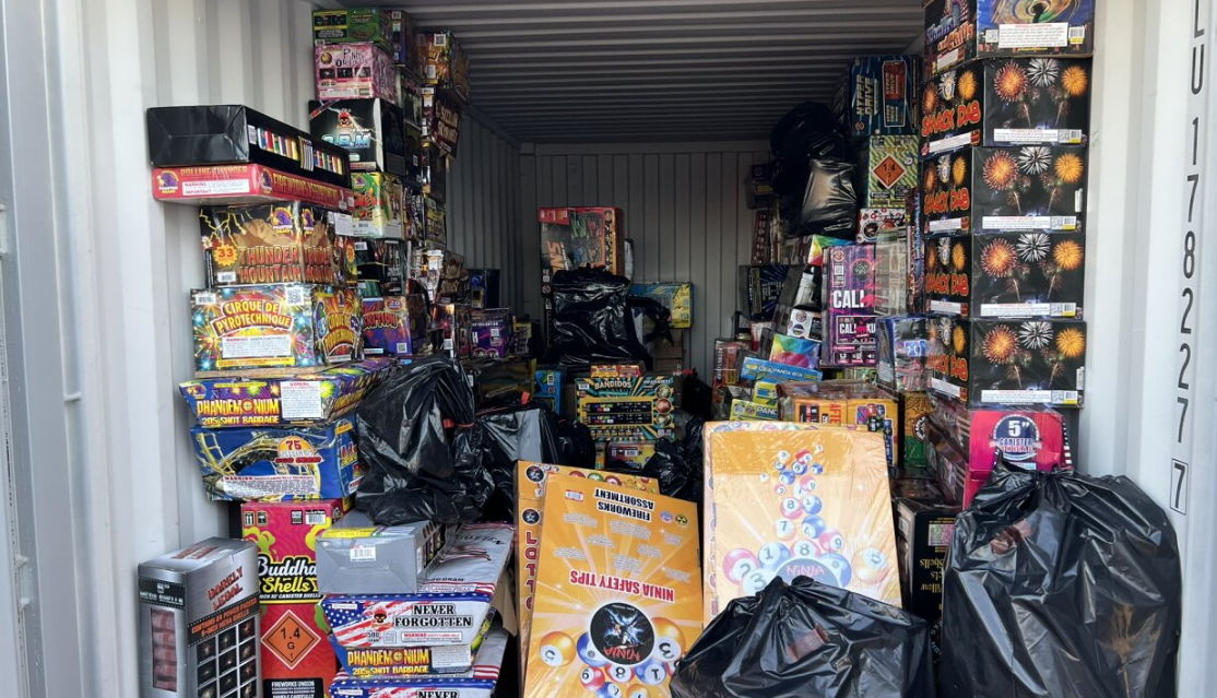 <i>LVMPD/KTNV via CNN Newsource</i><br/>Illegal fireworks include firecrackers