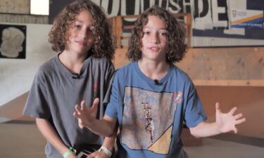 Daring Duo! The brothers were gifted skateboards for their 7th birthday and have been pushing the limits ever since.
