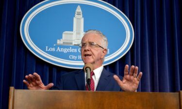 L.A. City Council President Paul Krekorian during a news conference at city hall on Friday