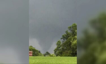 A tornado seen touching down in Poolesville