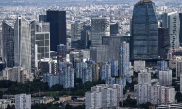 The La Defense business district north-west of Paris