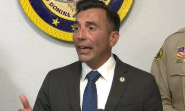 U.S. Attorney for the Central District of California Martin Estrada speaks during a July 31 news conference