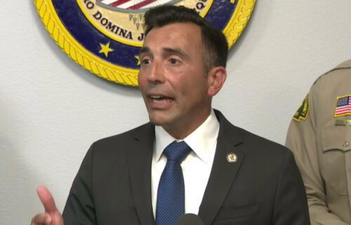 U.S. Attorney for the Central District of California Martin Estrada speaks during a July 31 news conference