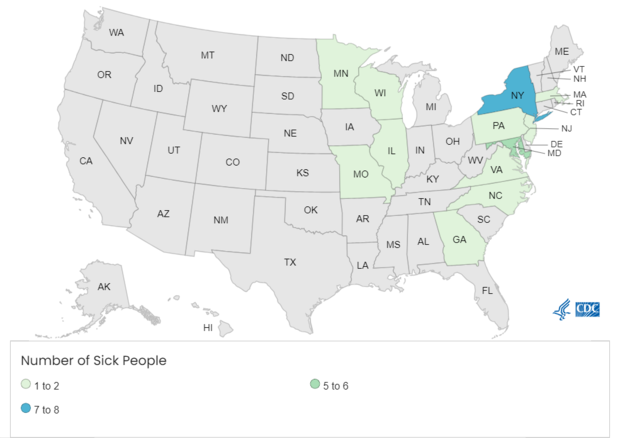 <i>WCBS/CDC via CNN Newsource</i><br/>The CDC says as of July 19