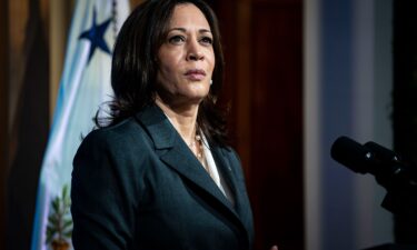 U.S. Vice President Kamala Harris speaks during a virtual Leaders Summit on Climate with 40 world leaders in the East Room of the White House April 22