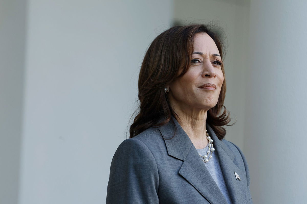 <i>Anna Moneymaker/Getty Images via CNN Newsource</i><br/>Vice President Kamala Harris