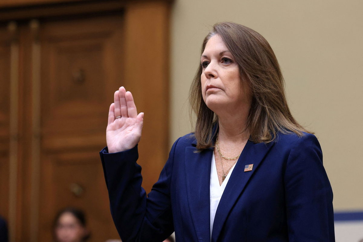 <i>Kevin Mohatt/Reuters via CNN Newsource</i><br />US Secret Service Director Kimberly Cheatle is sworn in during a House of Representatives Oversight Committee hearing on the security lapses that allowed an attempted assassination of Republican presidential nominee Donald Trump