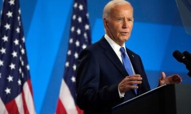 President Joe Biden speaks at a news conference on July 11