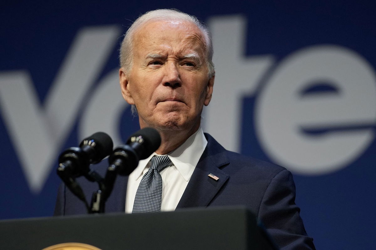 <i>Kent Nishimura/AFP/Getty Images via CNN Newsource</i><br/>US President Joe Biden seen in Las Vegas