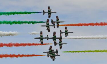 Frecce Tricolori, Italian air force, airshow, Salinas