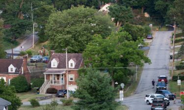 Police block roads around the home of Thomas Matthew Crooks in Bethel Park