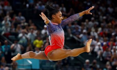 Simone Biles of United States in action.