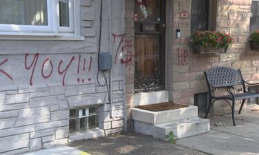 Officers responded to the 2600 block of East Monmouth Street after getting complaints that multiple homes were spray painted early morning on August 25.