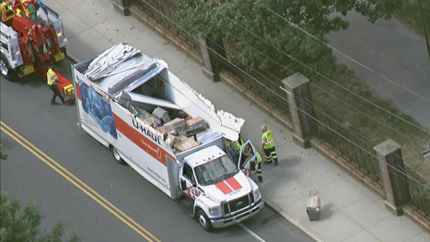 <i>WBZ via CNN Newsource</i><br/>A truck that was 