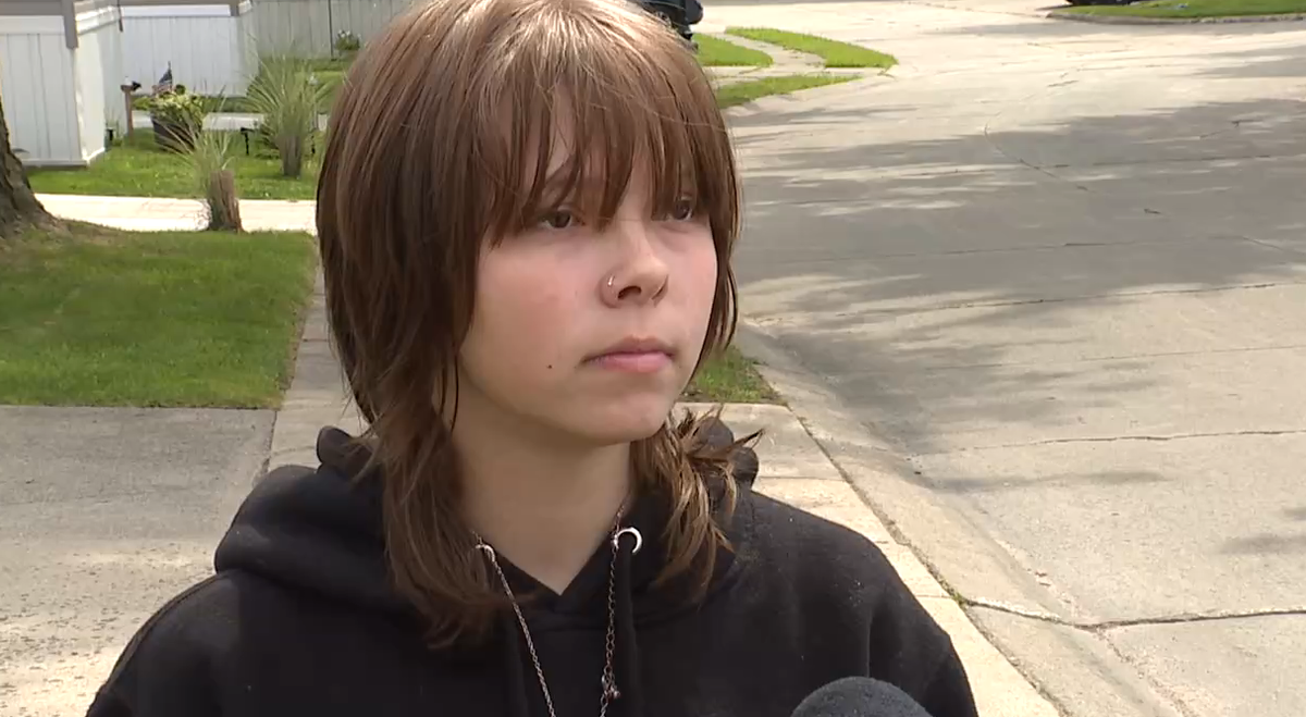 <i>WXYZ via CNN Newsource</i><br/>Alexis is the brave teenager who was in the fight of her life against this total stranger who pulled up next to her along Clinton River Road as she walked home from a park.