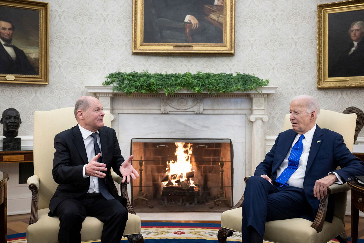 <i>From President Joe Biden/X.com via CNN Newsource</i><br/>This photo posted to X.com by US President Joe Biden shows Biden and the families of detainees released as part of a complex prisoner swap between Russia on the phone for the first time since they were released in the White House in Washington