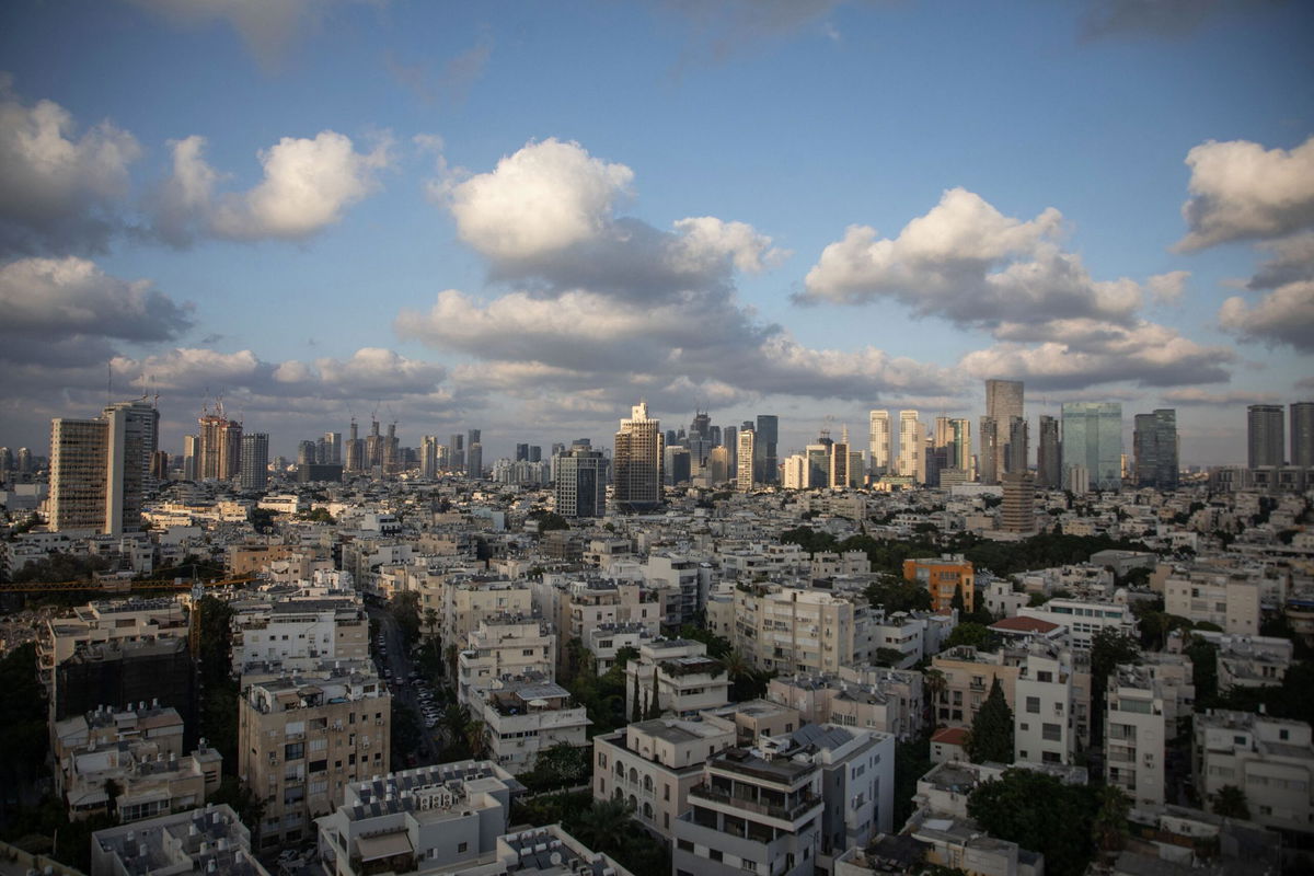 <i>Oren Ziv/AFP/Getty Images via CNN Newsource</i><br/>The central city of Tel Aviv on August 10