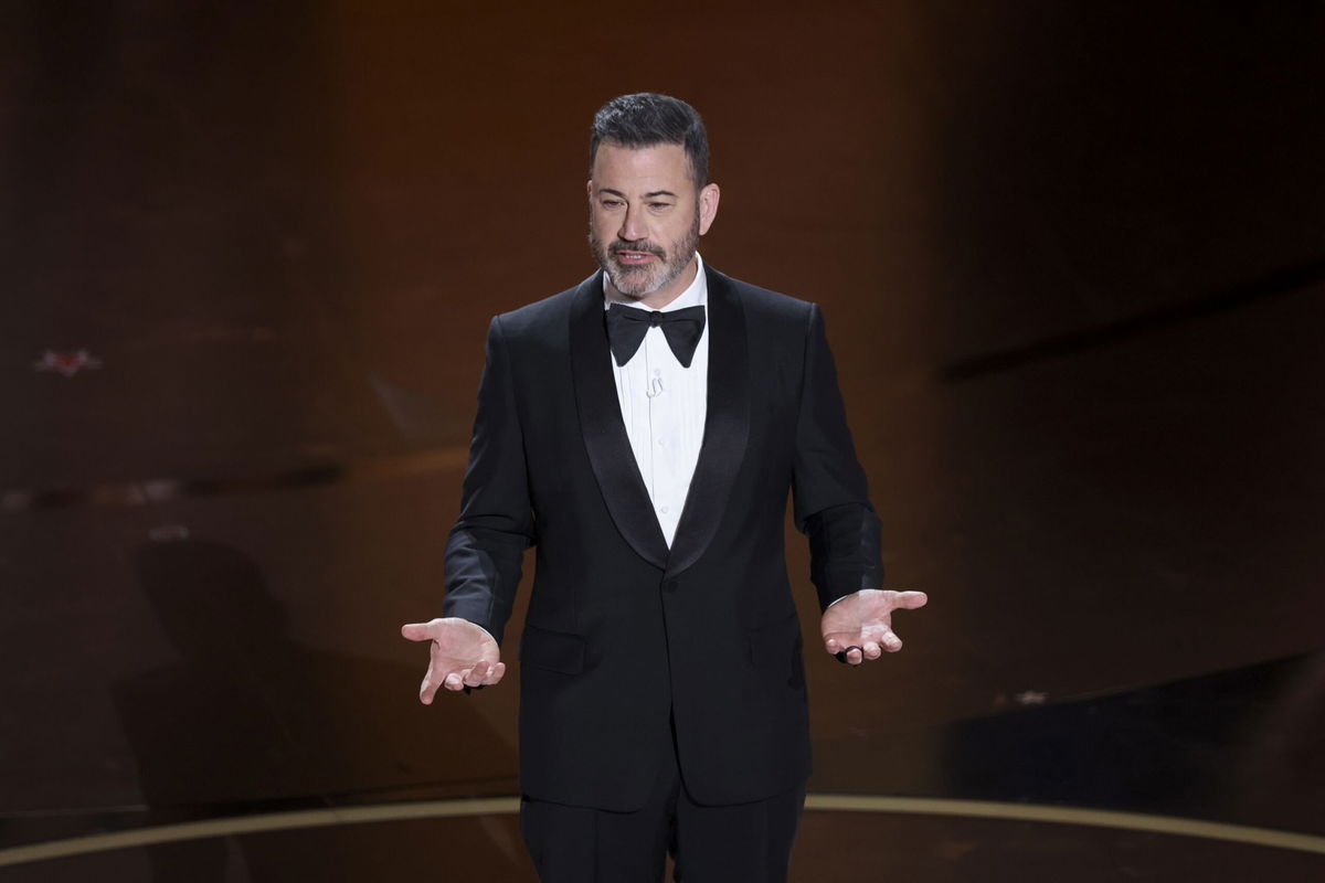 <i>Rich Polk/Variety/Getty Images via CNN Newsource</i><br/>Jimmy Kimmel at the 96th Annual Oscars held at Dolby Theatre on March 10