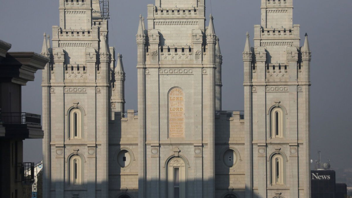 <i>Jim Urquhart/Reuters via CNN Newsource</i><br/>The Salt Lake Temple of The Church of Jesus Christ of Latter-day Saints is pictured on October 7