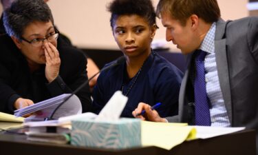 Chrystul Kizer is pictured during a hearing in the Kenosha County Courthouse on November 15