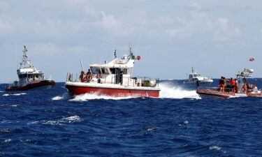 CCTV footage appears to have captured the moment the "Bayesian" yacht was battered by a storm and sank off the coast of Sicily.