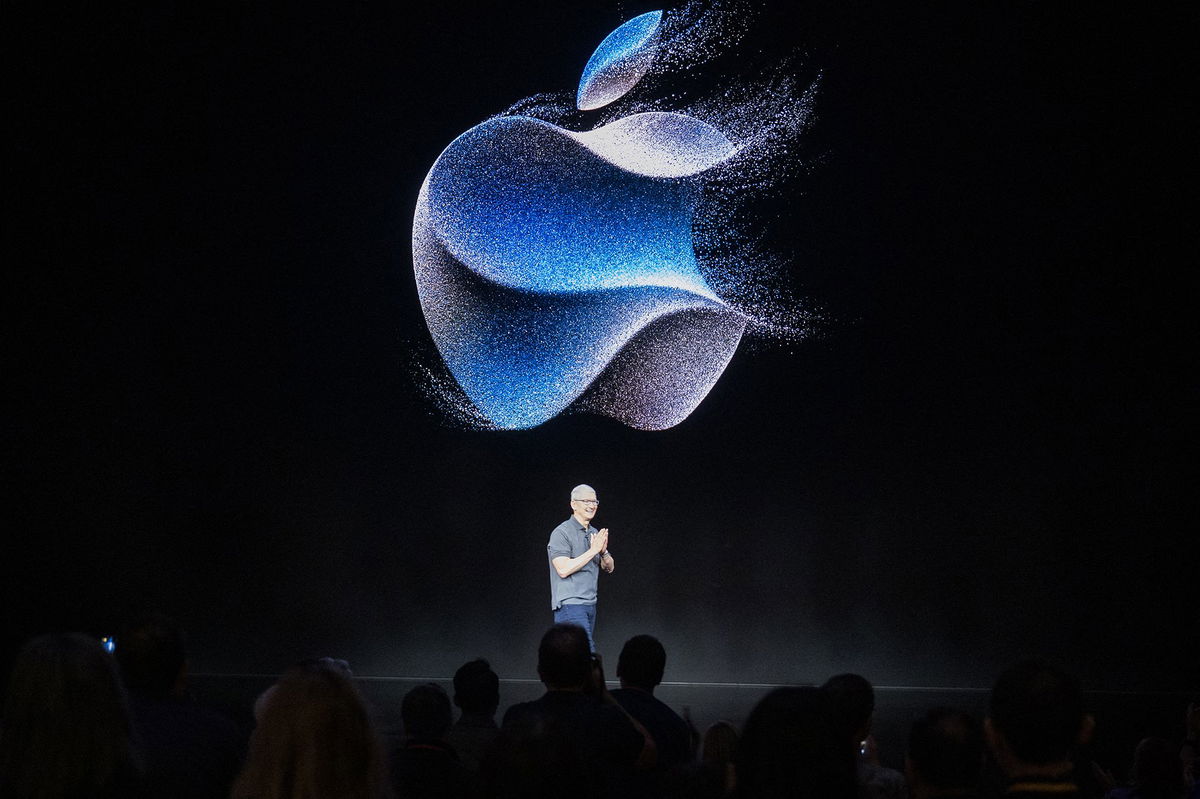 <i>Nic Coury/AFP/Getty Images via CNN Newsource</i><br/>Tim Cook