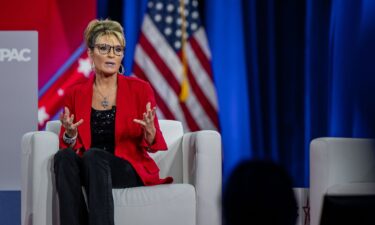 Former Alaska Gov. Sarah Palin speaks at the Conservative Political Action Conference in August 2022 in Dallas