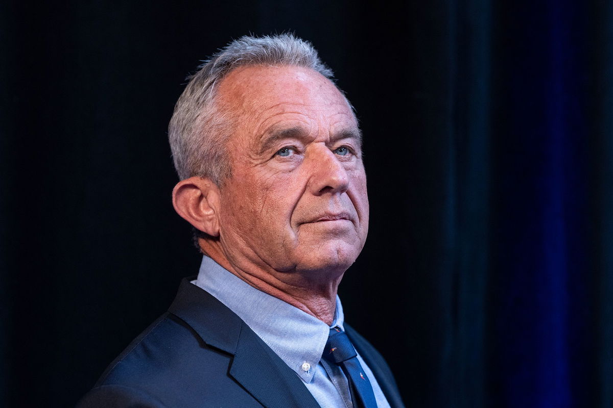 <i>Lev Radin/Sipa USA/AP/File via CNN Newsource</i><br/>Robert F. Kennedy Jr. announced 'No Spoiler' pledge for the upcoming elections at a campaign stop in Brooklyn