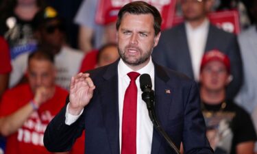 Republican vice presidential candidate Sen. JD Vance speaks during a campaign event at Arizona Biltmore Resort in Phoenix