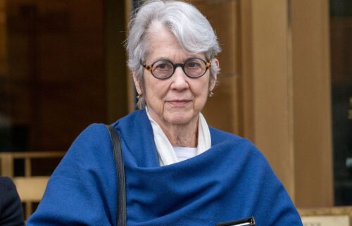 Jessica Leeds exits Manhattan Federal Court after testifying in a civil case against former U.S. President Donald Trump