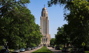 The Nebraska State Capitol is seen in Lincoln on May 14