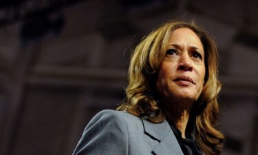 Vice President Kamala Harris at a campaign event in Madison