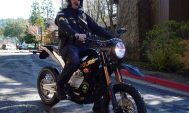 electric motorcycle, scotts valley police department