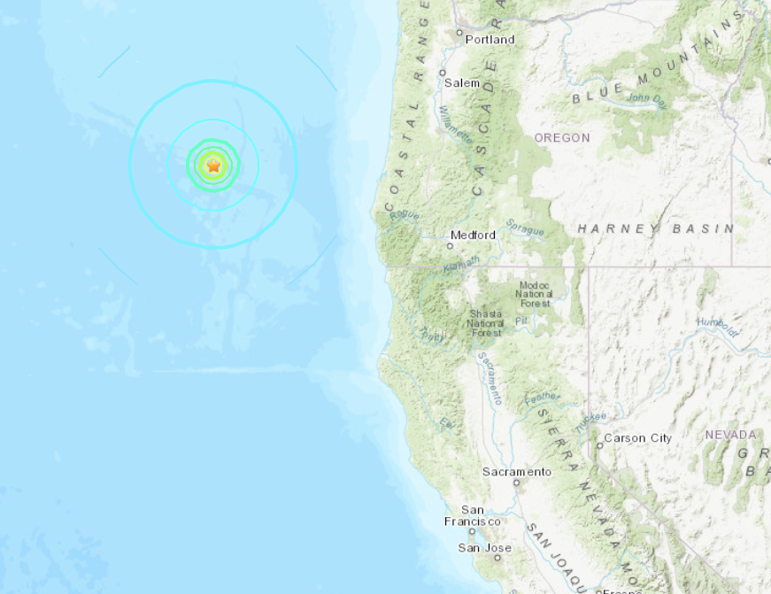 Major earthquake strikes off the coast of Oregon – KION546